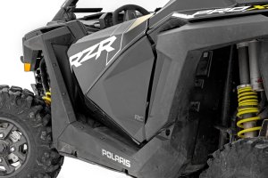Polaris RZR Pro XP Ultimate Rockford Fosgate LE Lower Door Insert - Rough Country - Polypropylene Injection Panels - Flat Black - 2022